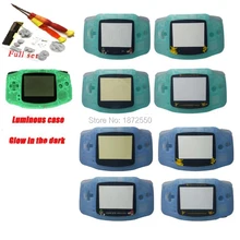 Полный набор зеленый и синий Серебристые Пластик В виде ракушки чехол подходит gameboyadvance светятся в темноте Корпус мультфильм объектив гпоб мальчик заранее