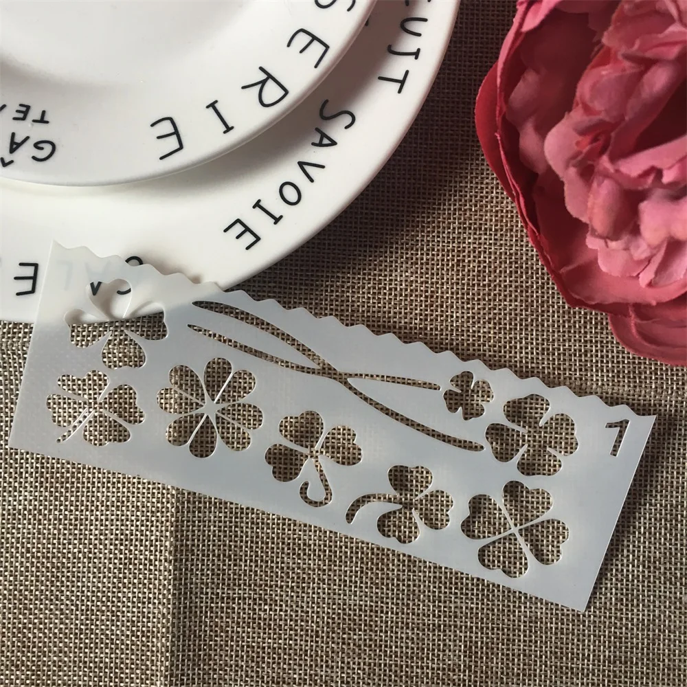 

1Pcs 15x5cm Clover DIY Craft Layering Stencils Wall Paint Scrapbook Stamp Embossing Album Decorative Card Template