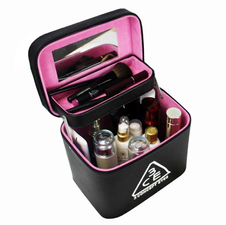 Professional Black Cosmetic Case Bag Large Capacity Portable Women Makeup Cosmetic Bags Storage Travel Bags Professional Black Cosmetic Case Bag Large Capacity Portable Women Makeup Cosmetic Bags Storage Travel Bags