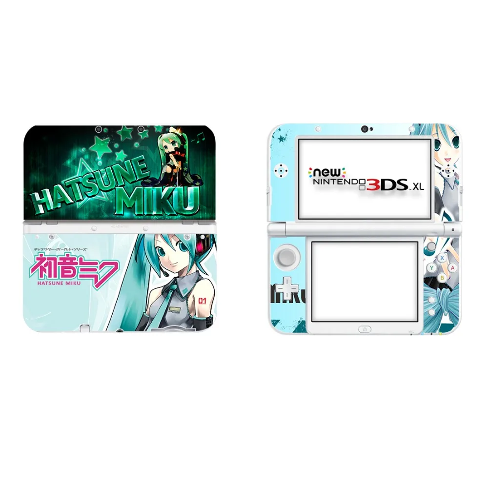 Vinyl Cover Decal Skin Sticker for NEW 3DS XL Skins Stickers for NEW 3DS LL Vinyl Skin Sticker Protector- Hatsune Miku