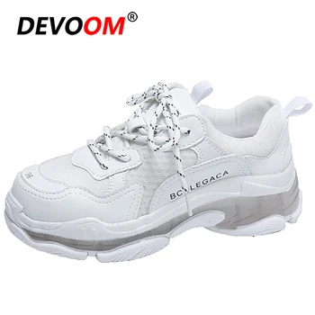 

New Fashion Witte Sneakers Dames Summer Breath Korean Shoes Woman Flats Women's Shoes Basket Femme Sneakers Women Triple S Shoes
