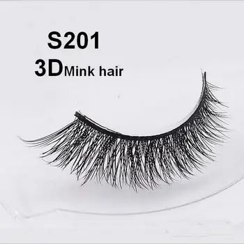 

Mink Lashes 3D Lashes Long Lasting Lashes Natural & Lightweight Mink Eyelashes 1 pair S201