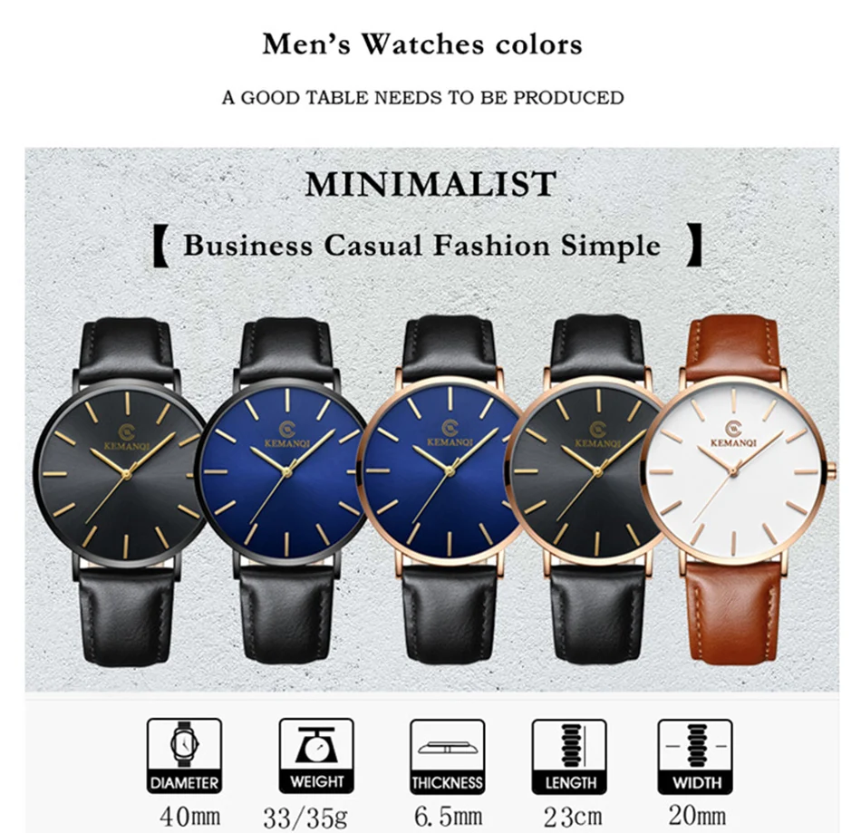 Relogio Masculino Ultra Thin Watches  (2)
