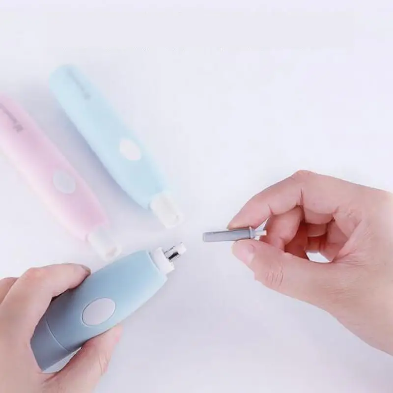 Регулируемый карандаш Электрический ластик для школы резинки Kawaii электронный ластик для детей милый набор канцелярских принадлежностей