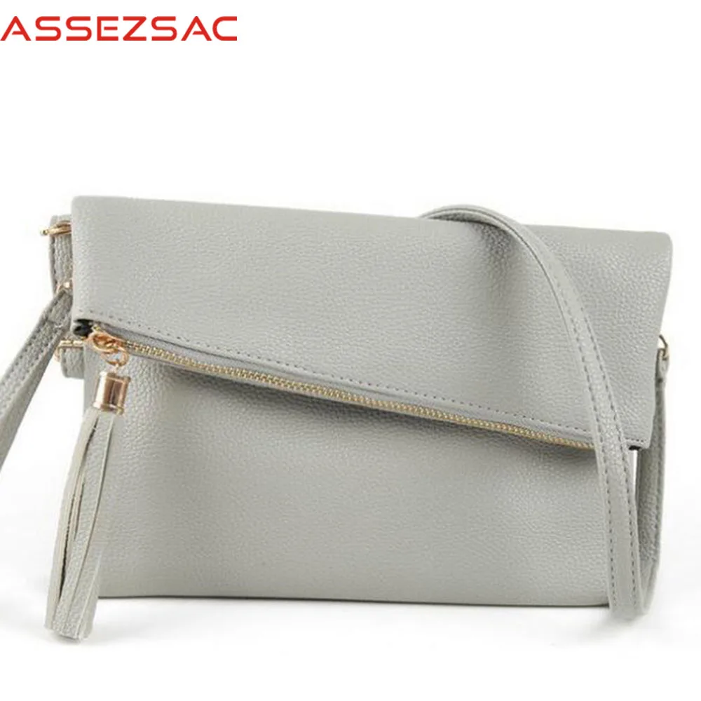 

Assez sac new sale women messenger bags tassel handbags women handbags pu leather bag single shoulder bags clutch bolsas totes