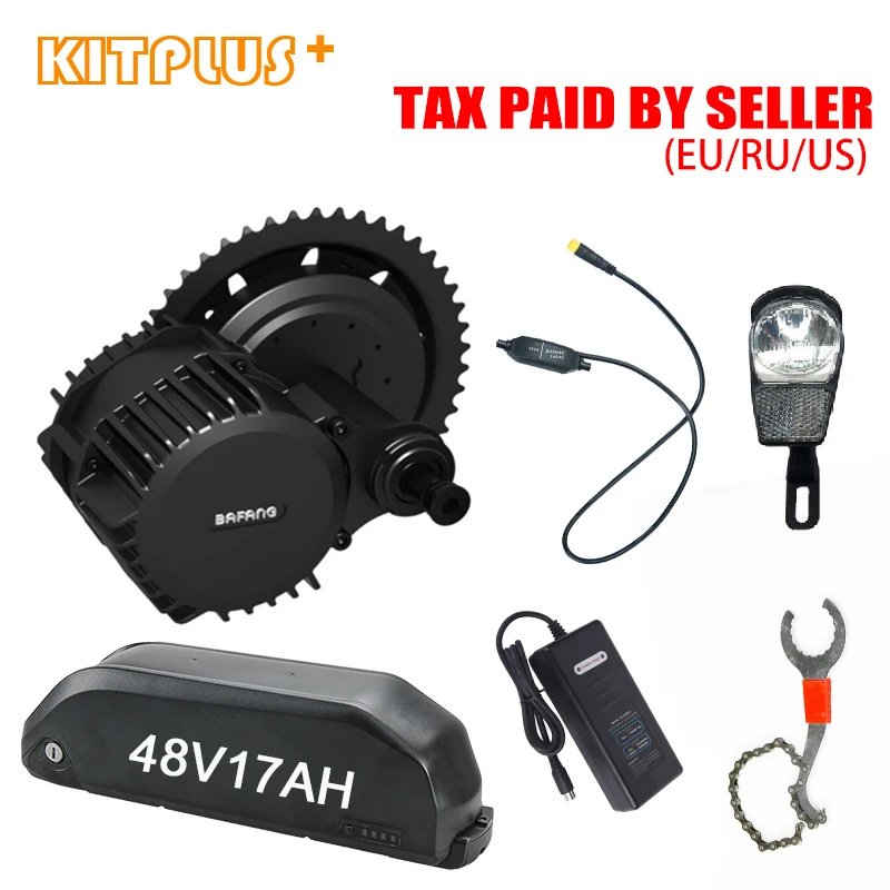 Bafang BBSHD 1000W 48V двигатель с 17AH Батарея BBS03 100 мм моторколесо, 120 мм горный велосипед электрический мотор с крупными покрышками для езды по Mid Motor