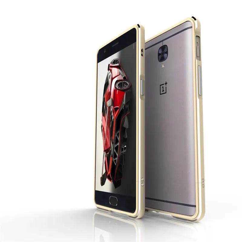 Для oneplus 3 т One Plus Роскошные ультра тонкий Алюминий металлический бампер Рамки