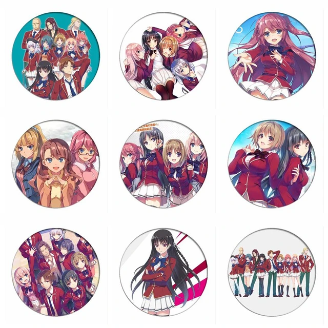 Classroom of the Elite Cosplay Badges Horikita Suzune Brooch Icon Kiyotaka  Ayanokoji Collection Breastpin for Backpacks