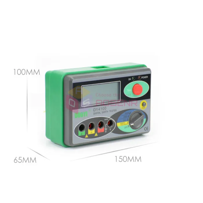 Megohmmeter 0 2000 Ом настоящий цифровой тестер земли DY4100 Измеритель сопротивления