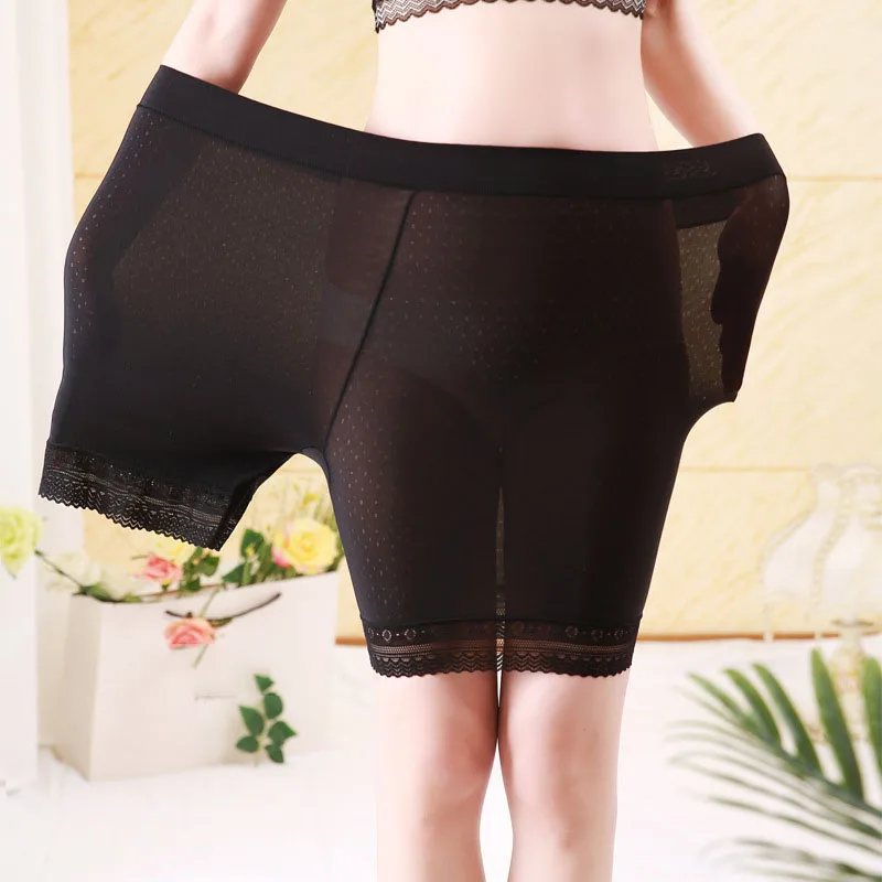 jerrinut Women Safety Shorts Pants Seamless High Waist Panties Seamless Boyshorts Pants Underwear Boxer Ice Silk Female Intimate89