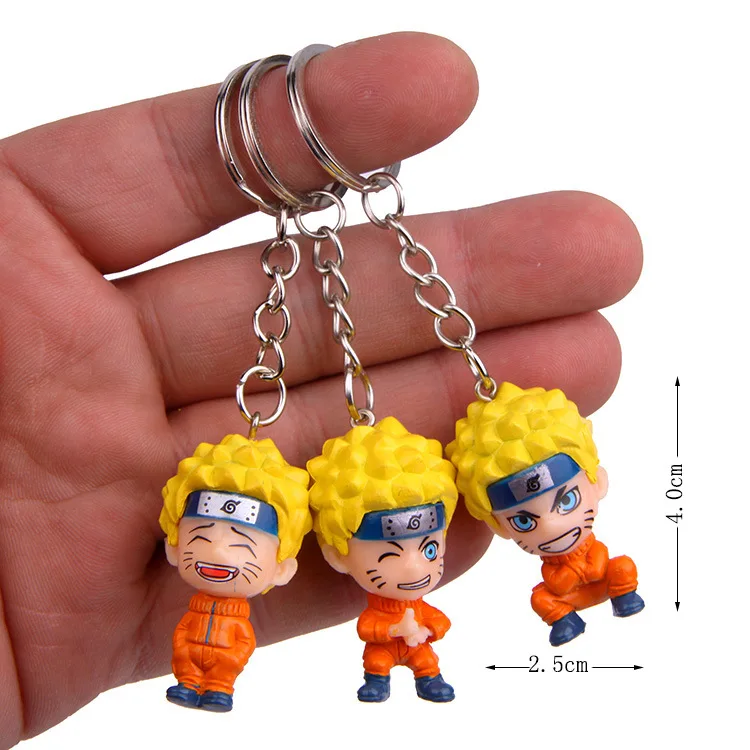 Аниме Uzumaki Наруто фигурка игрушка Kakashi брелок с ниндзя Япония Konoha Ninja деревня
