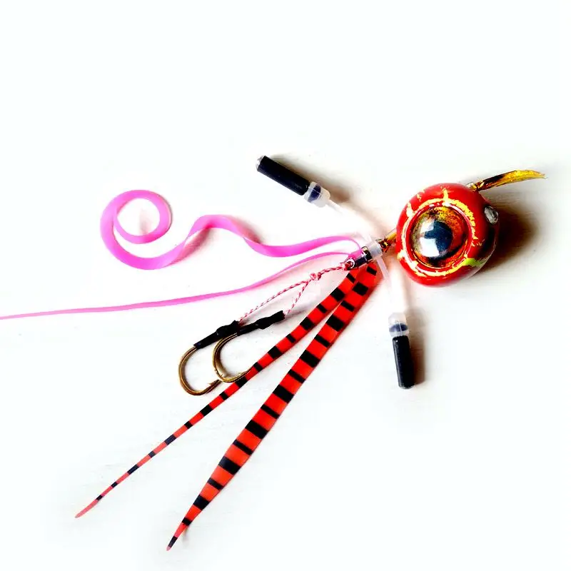 С колокольчиком 3 шт 120 г/100 г/80 г/60 г Kabura Slider Snapper/Sea bream Bottom jig head lead Jig jigging Lumious lure