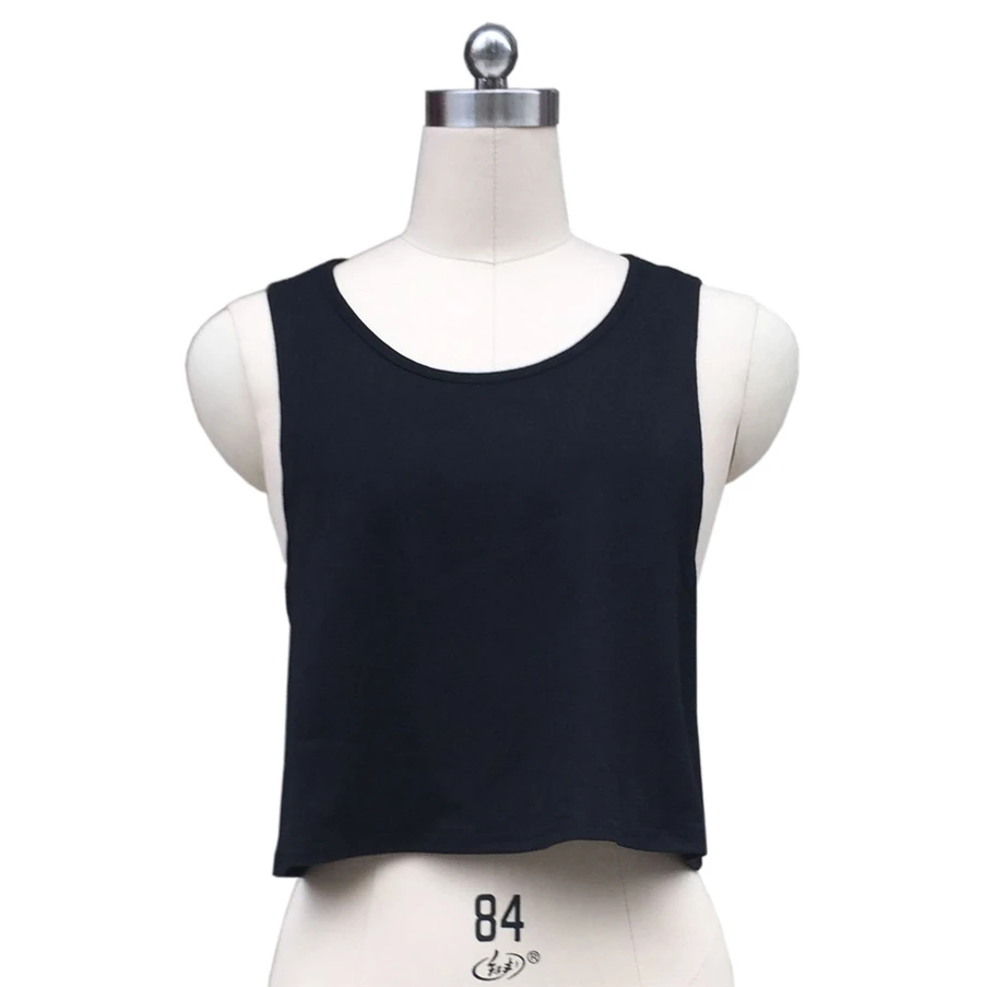 Gladiolus 2018 Tank Top Women Cross Hollow Out Backless Sexy Black Gray Crop Top Women T-Shirt Casual Ladies Loose Tanks Tops  (24)