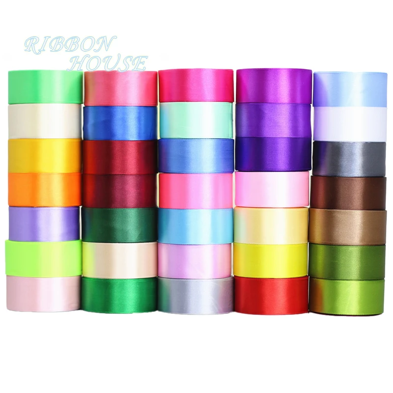 

(25 yards/roll) (40mm) Single Face Satin Ribbon Webbing Gift Christmas DIY Hair accessories and wedding decorations Ribbons