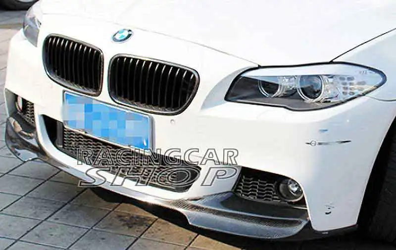 

V Style REAL CARBON FIBER FRONT LIP SPOILER FOR BMW F10 5-SERIES MTECH Msport FRONT BUMPER 2011UP B103