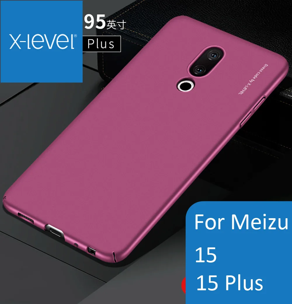 

X-Level Ultra thin Hard Plastic Case Cover For Meizu 15 Plus