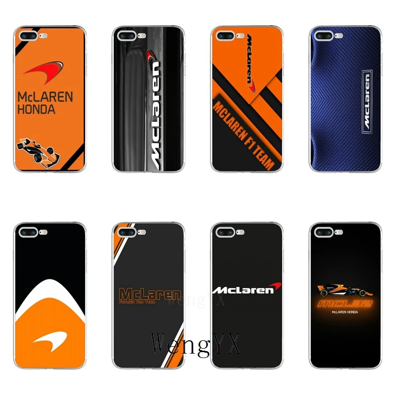 

Stylish mclaren logo racing car Slim silicone Soft phone case For iPhone X 8 8plus 7 7plus 6 6s plus 5 5s 5c SE 4 4s