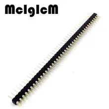 10 шт. Соединительный штыревой коннектор, позолоченный Мужской Однорядный 40 штыревой 2,54 мм Штекерный коннектор, разбиваемая полоса