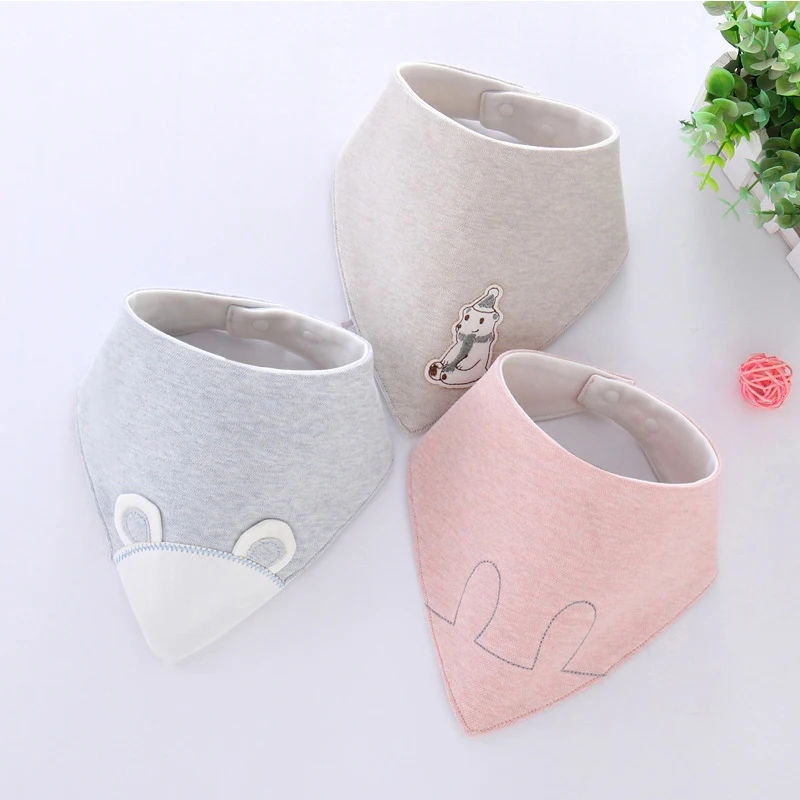

1PC Bandana Bibs Baby Eating Accessory Soft Stuff Burp Cloth Cute Feeding Smock Infant Burp Cloths Cartoon Saliva Towel Baby