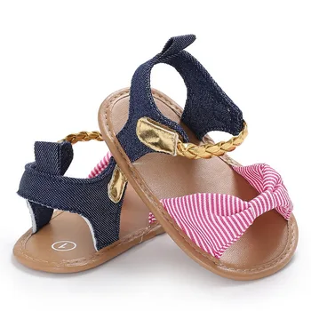 

1 Pair Summer Baby Girls Shoes Anti-Slip Kids Flat Heels Prewalker Toddler Shoes M09