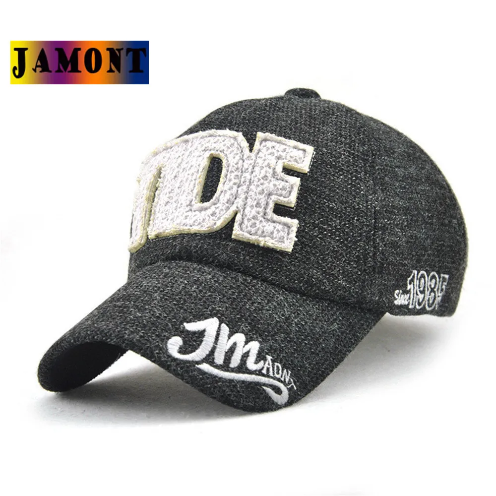 

JAMONT baseball cap Embroidery Hip Hop Stylish High Quality Promotion Fall Winter Cotton Men Bone Casquette Vintage Sun Hat