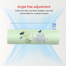 Регулируемая Крышка для кондиционера лобовое стекло универсальный кондиционер перегородка щит ветровой направляющий месяц прямой анти-Ветер щит