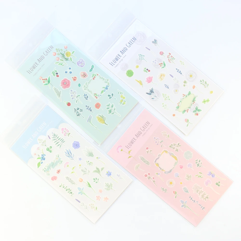 

Domikee candy flower design decoration stickers set for planner notebooks stationery,cute DIY flower stickers for girls