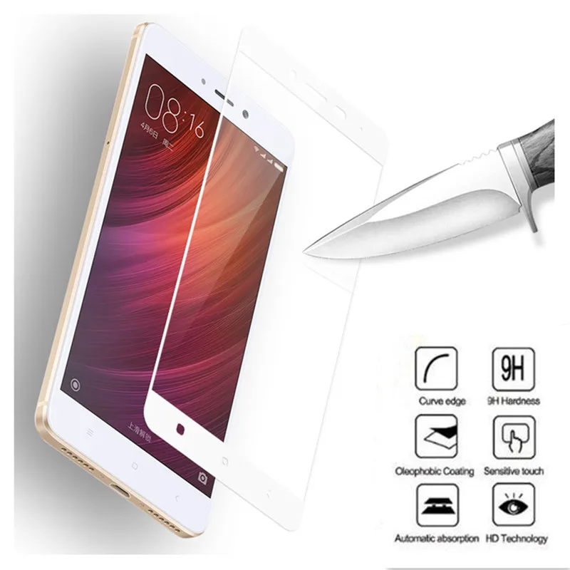 ZUCZUG полное покрытие закаленное стекло для Xiaomi Redmi 4 4A 4Pro Prime Note Pro 4X защита экрана