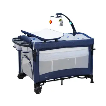 

Crib Together Big Bed Folding Multi-function Portable Newborn Baby Bed Bb Bed