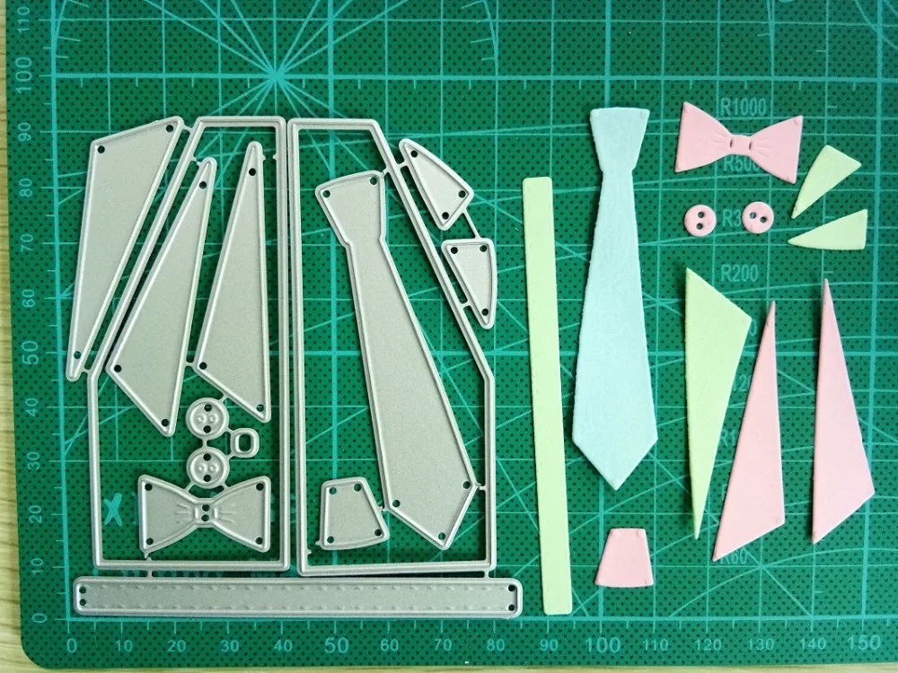 

Hemere Tie bow button Set Frames Metal Cutting Dies Stencil For DIY Scrapbooking Album Embossing Paper Cards Decorative Crafts