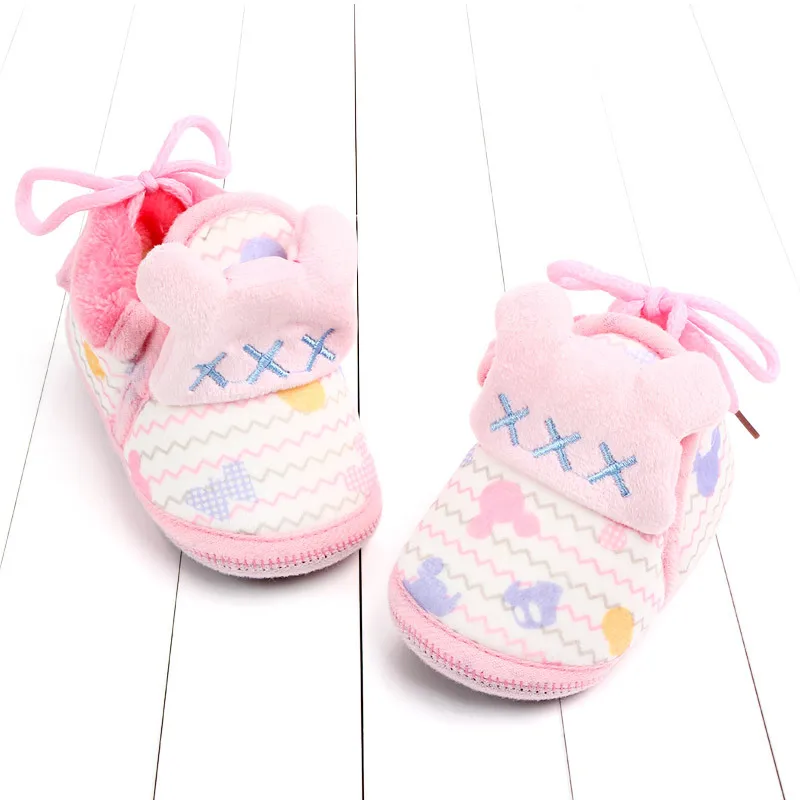 Indoor First Walkers Baby Shoes Cotton Anti-slip Booties Winter Wammer Baby Girl Boy Shoes Newborn Slippers Footwear Booties (44)