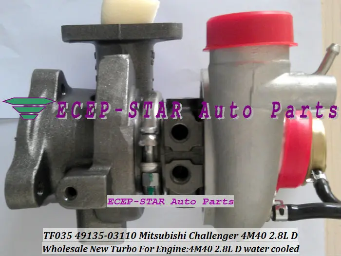 Турбокомпрессор с водяным охлаждением TF035 TD04 TF035HM 12T 49135 03110 Для Mitsubishi Challenger 4M40 2.8L