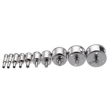 

NFLC-10Pcs Diamond Hole Saw set Hole Saw Drill Bit Cutter Tile Glass Marble Ceramic Mode:10-50MM