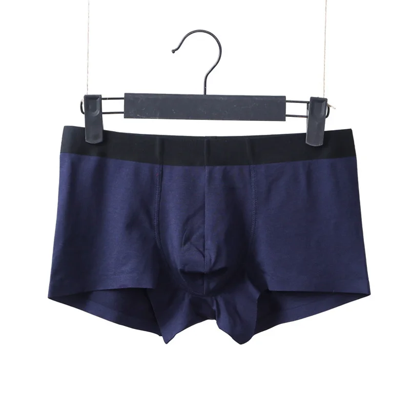 Sexy Mens Cotton Underwear Ice Silk Slip Bulge Panties For Male