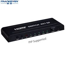 Frankever HDMI HD 4k*2K 3D 4 in 1 out DVD/TV/Game box Switcher PIP InstaPor Seamless switching Converter high quality