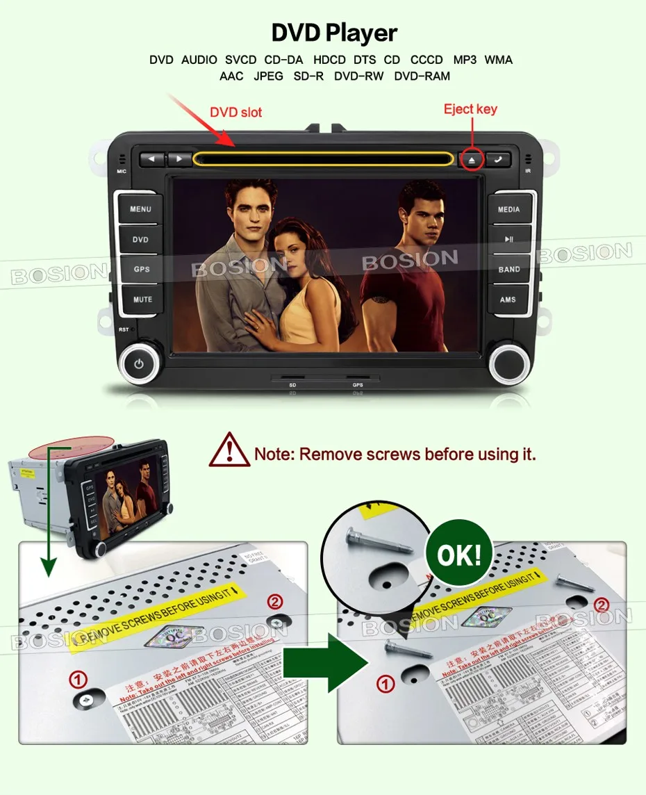 Top 2din 7"screen Built-in GPS Car DVD with GPS Navigation for VW JETTA PASSAT/B6/CC GOLF 5/6 POLO Touran Tiguan Caddy 24