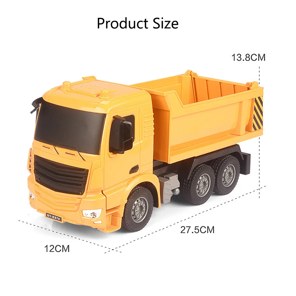 Радиоуправляемый грузовик Большой самосвал электрическая Инженерная машина радиоуправляемая Строительная радиоуправляемая Автоцистерна Бетономешалка игрушечный автомобиль с батареей