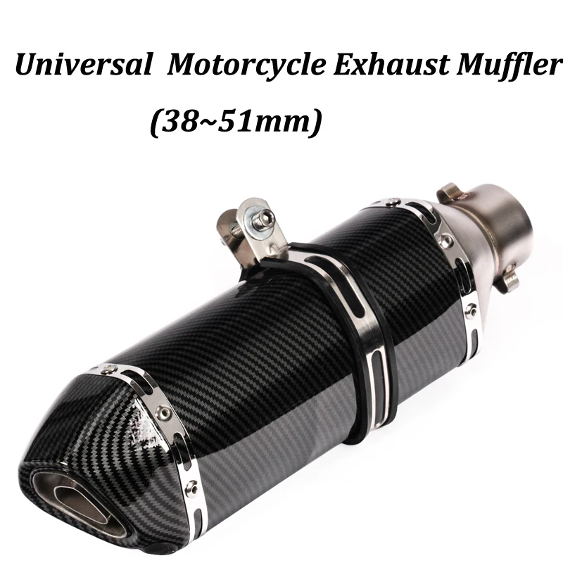 

51mm Universal Motorcycle Exhaust Muffler Modified DB Killer Escape Moto Tail Pipe For CBR125 CBR150 MSX125 M3 MSX125SF Bike