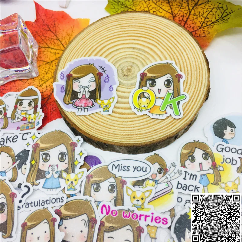 

40 pcs Loving couple Stickers for Car Motorcycle Phone book Travel Luggage kids toys Funny decoration Sticker Bomb Decals