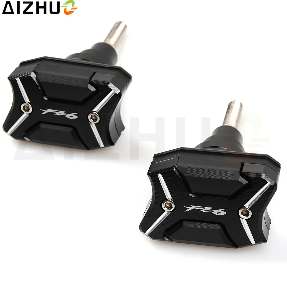 FZ-6 LOGO Motorcycle Falling Protection Frame Sliders Engine Protector CNC Aluminum For YAMAHA FZ6 FZ-6 FZ 6 2006 07 08 09-2017