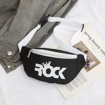 

New Children Baby Girl Waist Packs Kid Fanny Bag Fashion Solid Color Chest Bag For Boy Printing Money Waist Shoulder Belt Kawaii