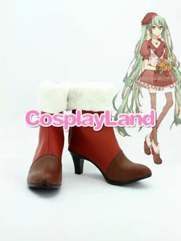 

Customize Boots Vocaloid Hatsune Mike Hight Heel Cosplay Shoes Cosplay Costume Halloween Party Cosplay Shoes