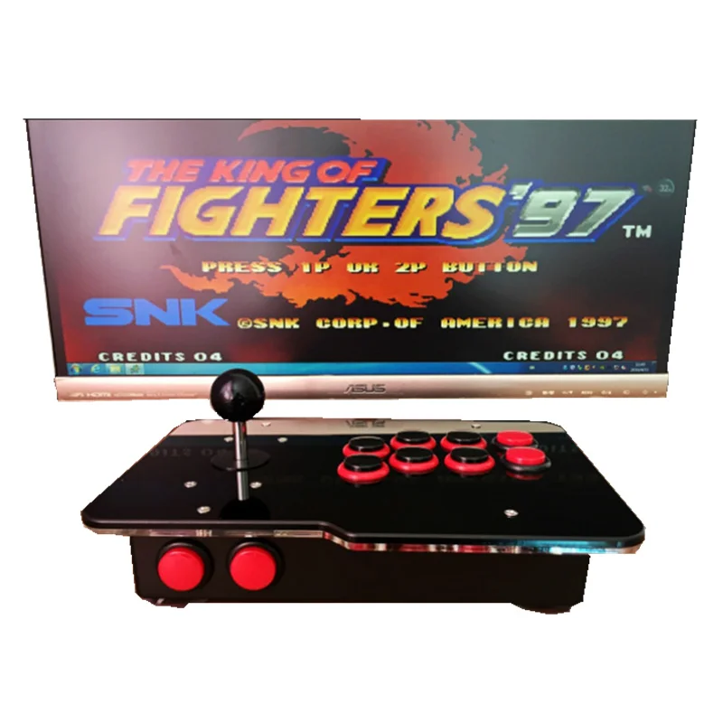 

arcade joystick USB rocker arcade stick Street Fighter PC computer led KOF 97 rocker arcade computer game board free shipping