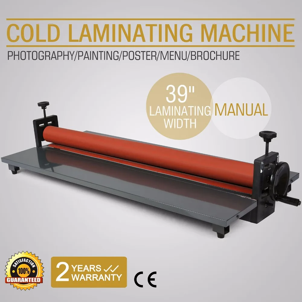 

39" 1000MM Manual Cold Roll Laminator Vinyl Photo Film Mounting Laminating Machine