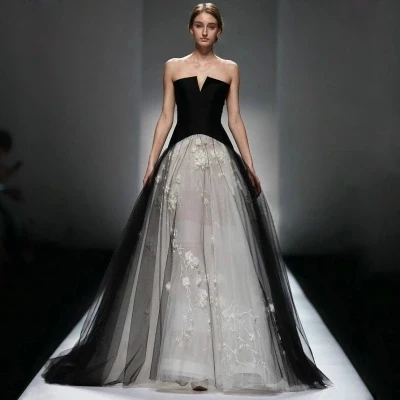 nupcial gótico victoriano vestidos de novia 2017 de tulle del