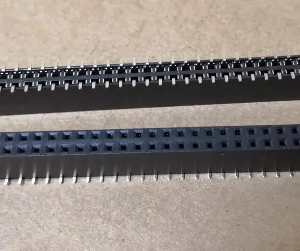 10 шт. шаг 2 54 мм 2x40 Pin 80 двухрядный SMT SMD гнездовой штыревой разъем | Электронные