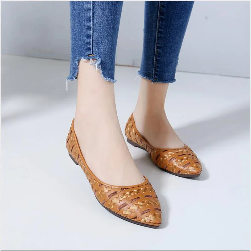 

Big Size Women Flats Candy Color Shoes Woman Loafers Summer Fashion Sweet Flat Casual Shoes Women Zapatos Mujer Plus Size 35-43