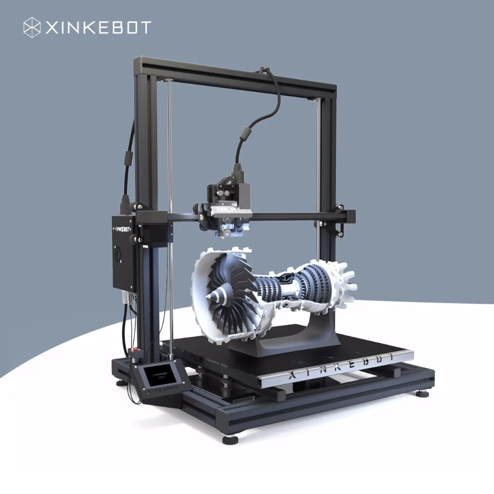 

Large 3D Printer Desktop DIY Kit Dual Extruder Xinkebot Orca2 Cygnus Big Print Size 400x400x500 Auto Leveling Heated Bed