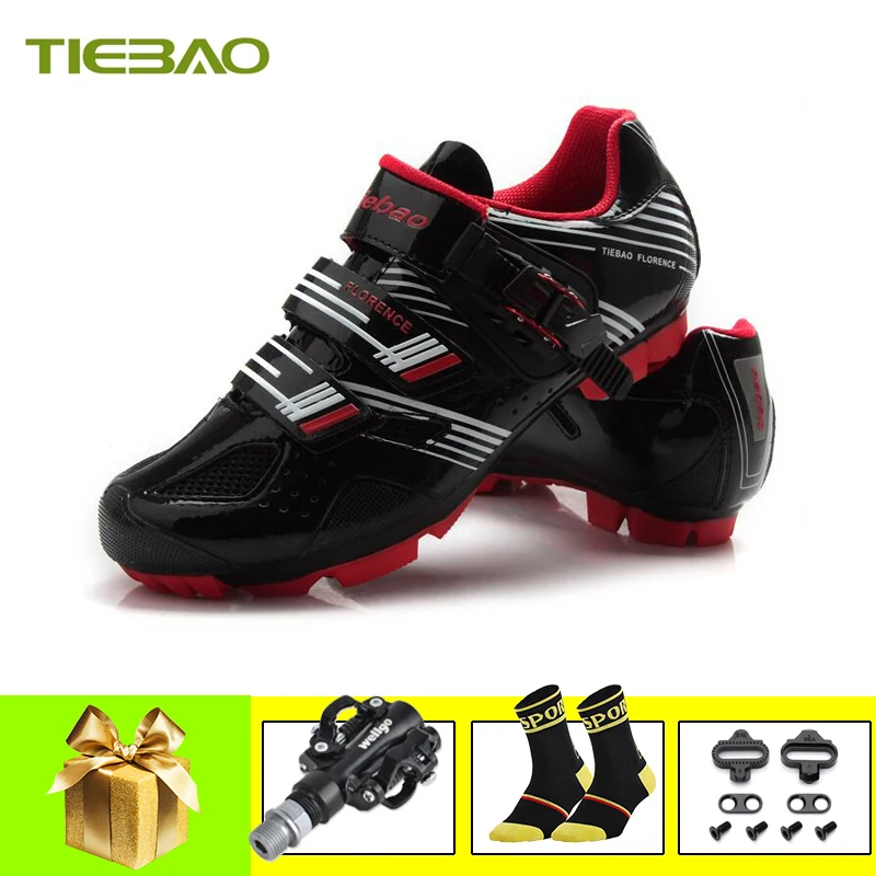 

Tiebao Cycling shoes pedals bicicleta mtb men women sapatilha ciclismo mtb self-locking breathable athletic riding bicycle shoes