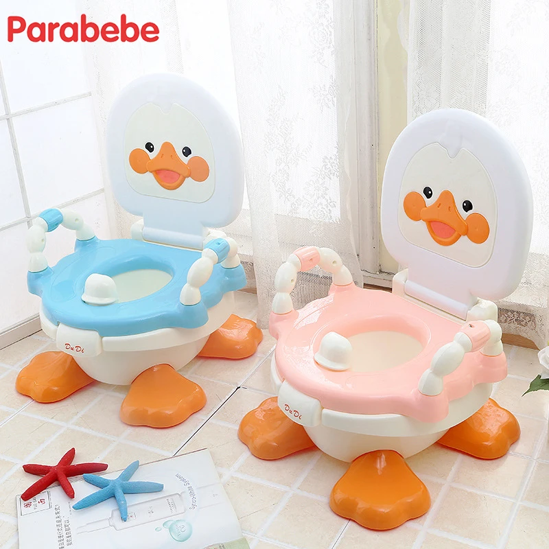 Duck Design Cute Blue toilet training for kids PP material camping